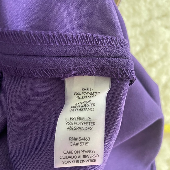 Calvin Klein Elegant Purple Belt Dress - Picture 3 of 3